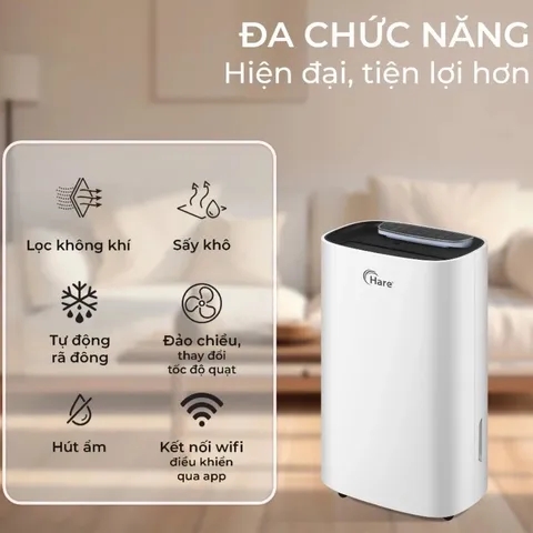 (Hàng chính hãng) Máy Hút Ẩm Hare HR-DF2532 - Công Suất 320W - 25L/ngày