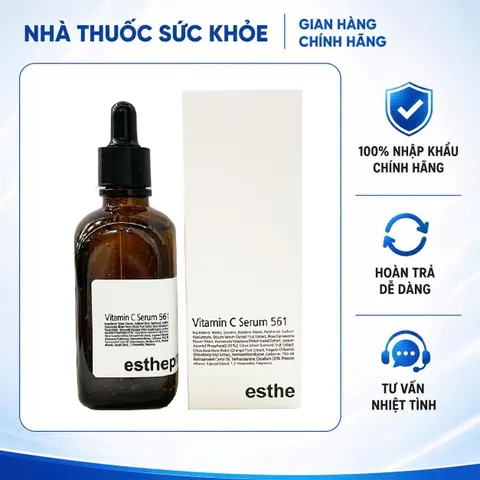 Serum Vitamin C 561 Esthepro 100ml - Dưỡng Trắng Đặc Biệt Hàn Quốc, Cải Thiện Da Sáng Mịn, Ngăn Ngừa da kém đàn hồi