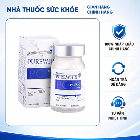 Viên uống PUREWHIX PLUS C Nhật Bản hỗ trợ sáng da, chăm sóc da từ bên trong