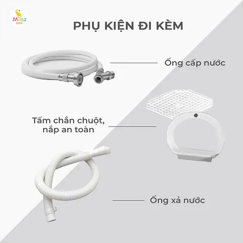 Máy giặt 3.5kg kèm sấy khô thế hệ mới Moaz BéBé MB – 119