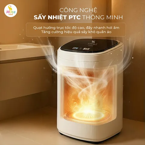 Máy giặt 3.5kg kèm sấy khô thế hệ mới Moaz BéBé MB – 119