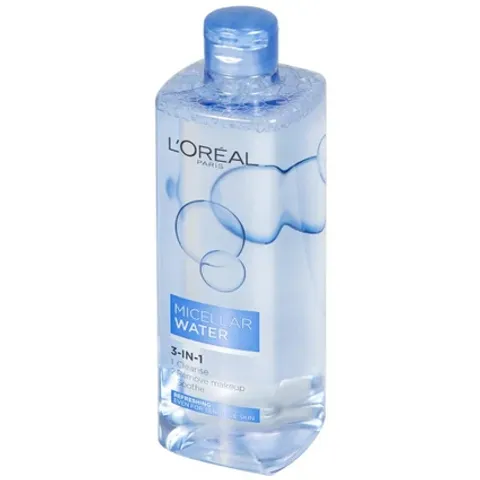 (Hàng nhập khẩu) Nước tẩy trang L'Oréal Micellar Water Refreshing cho da hỗn hợp và da dầu chai 400ml