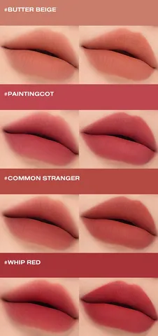 (Hàng nhập khẩu) Son Kem Bùn 3CE Hazy Lip Clay Hipamine Màu Nâu Đỏ Đun 4G