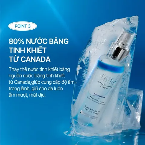 (Hàng nhập khẩu) Xịt Tinh Chất Dưỡng Da d'Alba Refresh Aqua Serum 100ml
