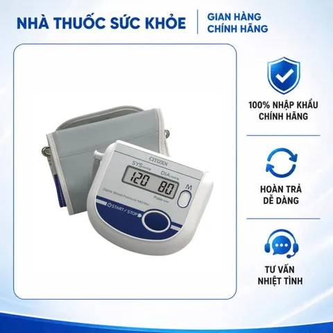 (Hàng nhập khẩu) Máy Đo Huyết Áp Điện Tử Bắp Tay Citizen CH-452AC