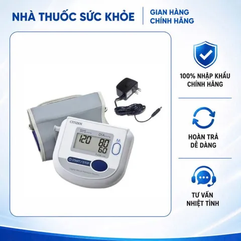 (Hàng nhập khẩu) Máy Đo Huyết Áp Điện Tử Bắp Tay Citizen CH-453AC