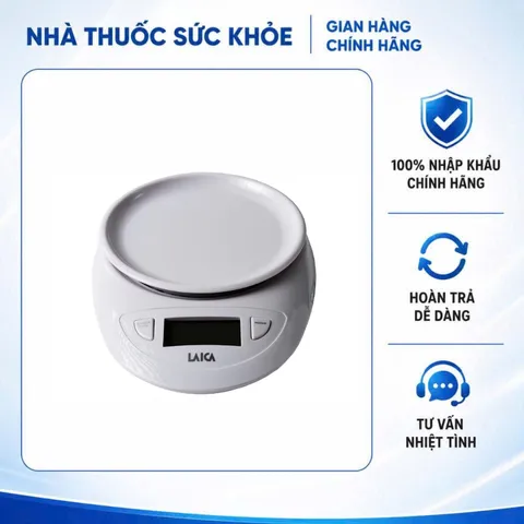 (Hàng nhập khẩu) Cân Điện Tử Nhà Bếp Laica KS1019 - Tải Trọng 5kg
