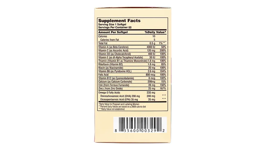 (Hàng nhập khẩu) Viên uống Prenatal DHA & Folic Acid Pharmekal bổ sung vitamin và khoáng chất cho bà bầu - Lọ 60 viên
