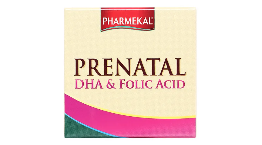 (Hàng nhập khẩu) Viên uống Prenatal DHA & Folic Acid Pharmekal bổ sung vitamin và khoáng chất cho bà bầu - Lọ 60 viên