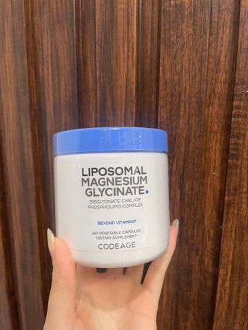 ( Nhập khẩu, có tem phụ) Magnesium Glycinate H/240v CODEAGE hỗ trợ cơ bắp, giấc ngủ