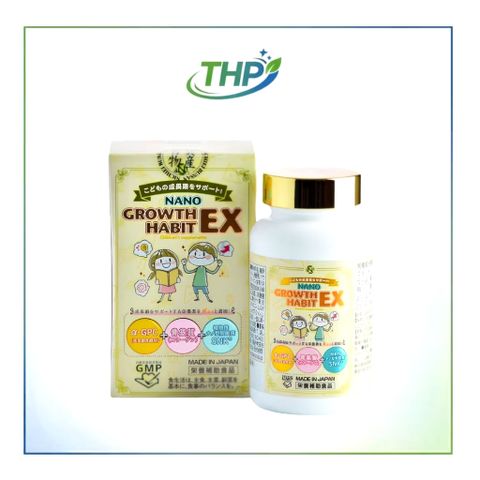 Nano Growth Habit EX 120 Viên Chính Hãng Nhật – Hỗ Trợ Tăng Chiều Cao, Bổ Sung Canxi DHA, Phát Triển Trí Não Trẻ Em