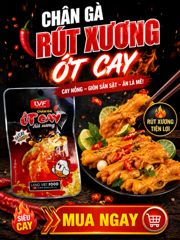 Combo 30 chân gà rút xương ớt cay LVF