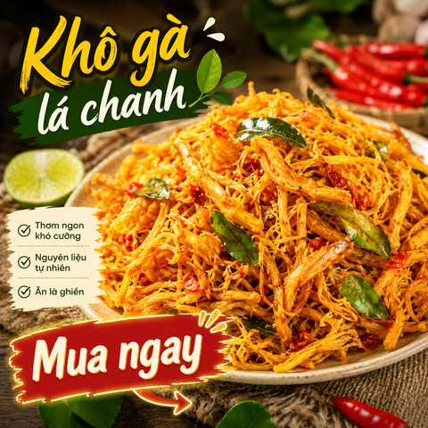 Khô Gà Lá Chanh bịch 500g