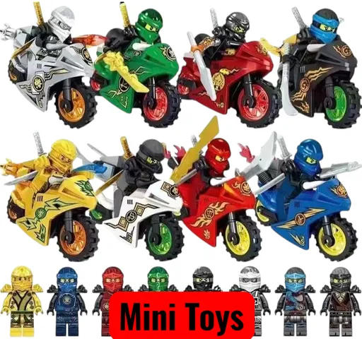 [RẺ NHẤT THỊ TRƯỜNG] Set 8Xe +8Ninja Mô Hình Lắp Ghép Ninja Siêu Đẹp Cho Bé Bigcitybuy