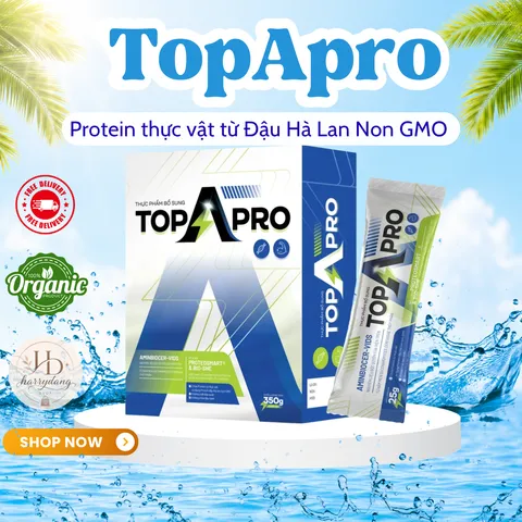 TopAPro phục hồi năng lượng cơ thêm, tăng sức đề kháng, protein thực vật