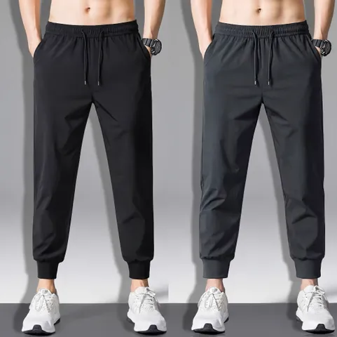 [ COMBO 2 QUÂN ] Quần Jogger Nam Nữ Trơn Basic Thun Poly Phong Cách Nă