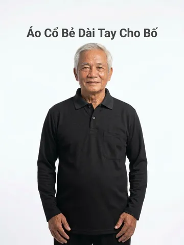 Combo 3 Áo Cổ Bẻ dài tay thu đông dành cho ông, bố co giãn thoải mái
