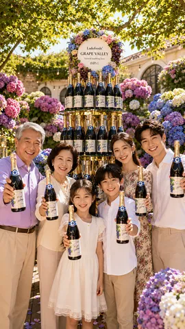 Grape Valley - Nước Trái Cây Có Ga NHO - Chai 750mill