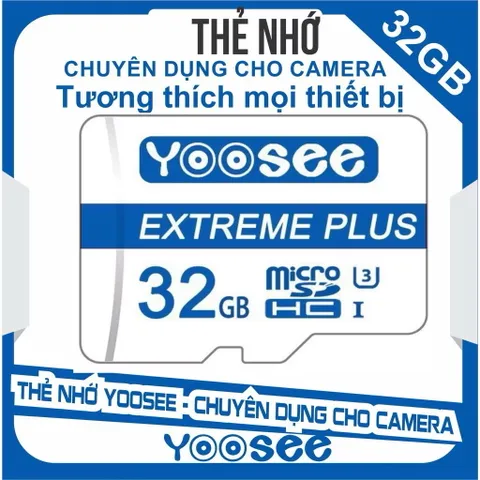 Thẻ nhớ microSDHC Yoosee Pro Plus 32GB A1 U3 4K 95MB/s - chuyên điện t