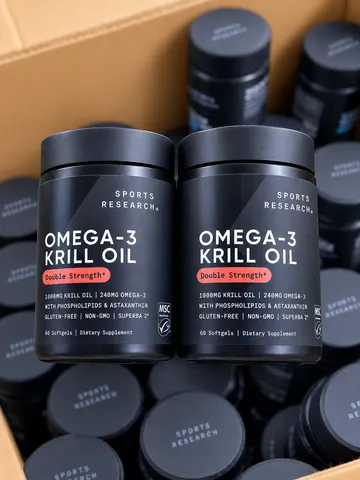 Sports Research Omega-3 Krill Oil Double Strength 1000mg –60v