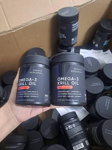 Sports Research Omega-3 Krill Oil Double Strength 1000mg –60v