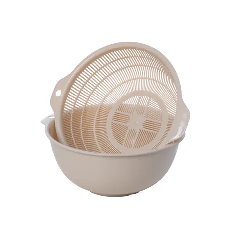 Bộ CHẬU RỔ TRÒN (Com Bo 3 Chậu) 2375+2376+2377 Dụng Cụ Bếp Đa Năng