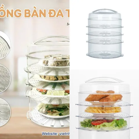 Lồng bàn đa tầng 2676 khích thước: M24xĐ24xC32.5 (cm)