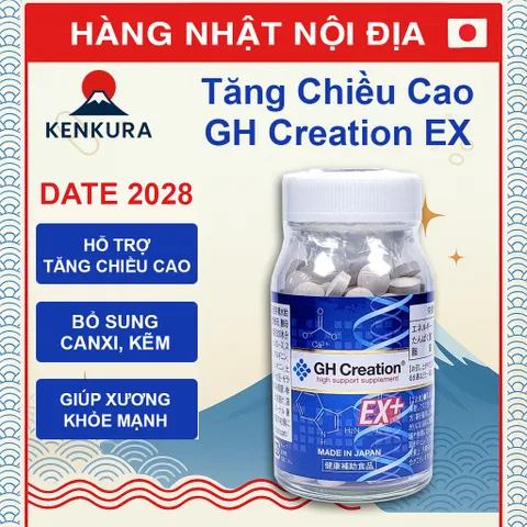 Viên Uống Tăng Chiều Cao Cho Bé GH Creation Nhật Bản - Hỗ Trợ Phát Triển Xương, Canxi Tăng Chiều Cao - 270 Viên