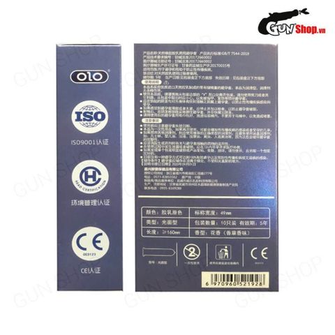 Sản phẩm Bao cao su OLO 0.01 Đồng hồ xanh