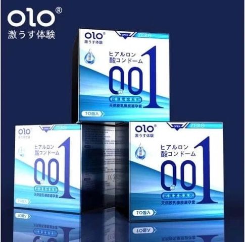 Bao cao su OLO 0.01 Zero Blue - Mặt sau
