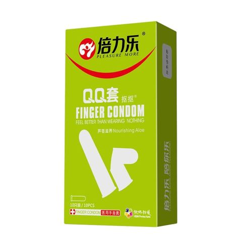 Bao cao su ng&oacute;n tay nha đam Beilile QQ Aloe
