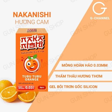 Bao cao su Nakanishi hương cam 2