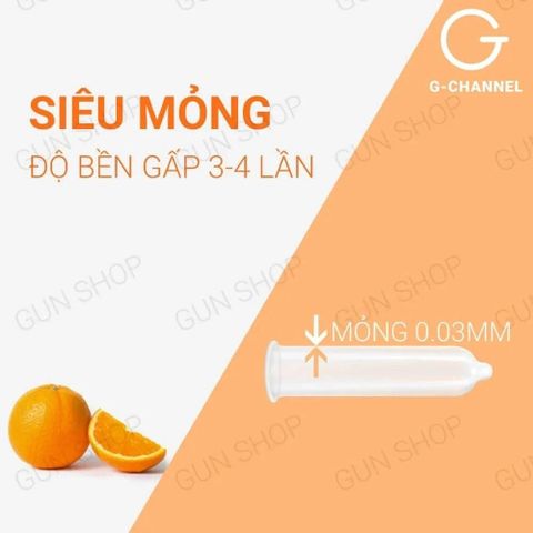Bao cao su Nakanishi hương cam 5