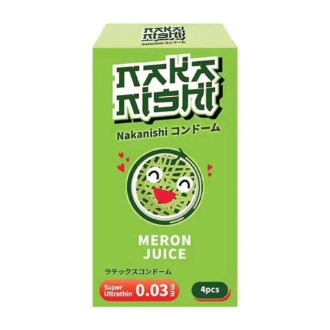 Bao cao su Nakanishi - Si&ecirc;u mỏng 0.03mm, hương dưa lưới