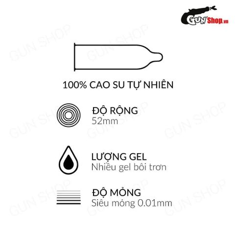 Bao cao su Muaisi 0.01 Đen