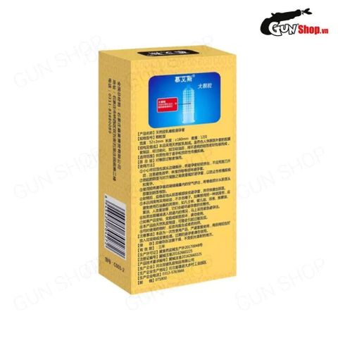 Bao cao su Muaisi 0.03 Ultrathin V&agrave;ng