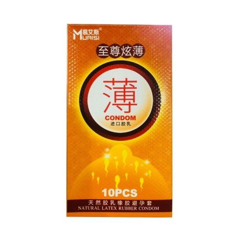 Bao cao su Muaisi Cam - Si&ecirc;u mỏng, hương d&acirc;u ch&iacute;nh h&atilde;ng