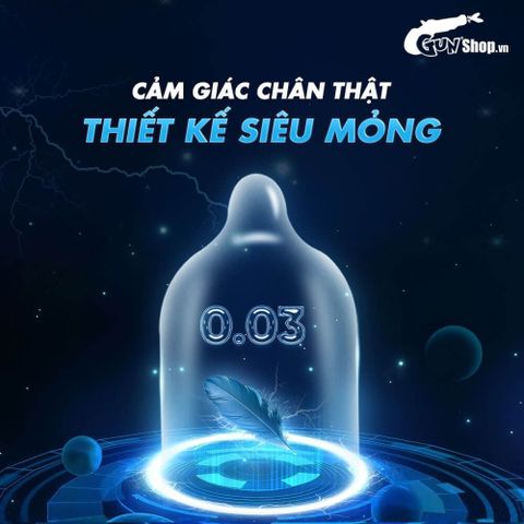 Bao cao su Ropockon Cung Bảo B&igrave;nh - Mỏng 0.03mm