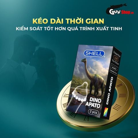 Combo Bao cao su Shell Dino Apato v&agrave; bao Performax