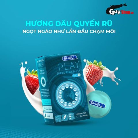 Bao cao su Shell Play Aura - Hộp 10 c&aacute;i
