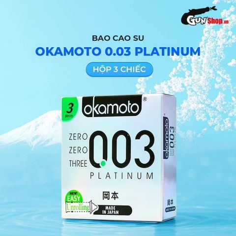 Bao cao su Okamoto 0.03mm Platinum