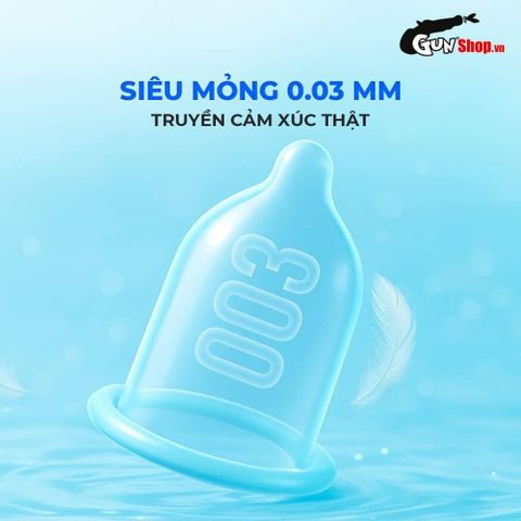 Bao cao su Okamoto 0.03mm Platinum - Si&ecirc;u mỏng