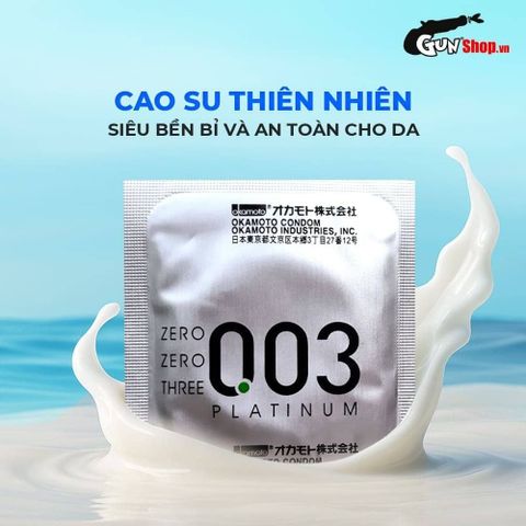 Bao cao su Okamoto 0.03mm Platinum - Gi&aacute; cả v&agrave; đặt h&agrave;ng