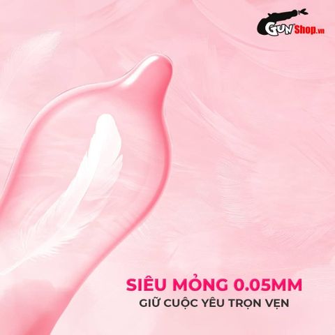 Bao cao su Okamoto Skinless Skin Strawberry