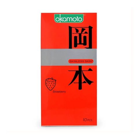 Bao cao su Okamoto Skinless Skin Strawberry