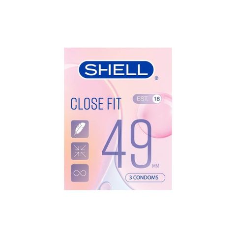 Hộp 3 C&aacute;i Bao cao su Shell Close Fit - Size 49mm