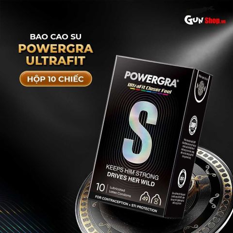 Bao cao su Powergra Ultrafit - Si&ecirc;u mỏng, hương d&acirc;u