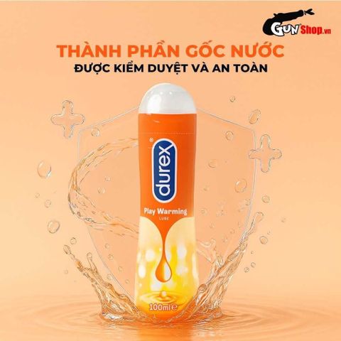 Gel ấm n&oacute;ng Durex Warming ch&iacute;nh h&atilde;ng