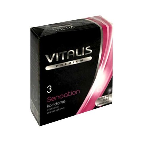 (Hộp 12 Cái) Bao cao su Vitalis Sensation nhiều gel, dành cho nam giới chính hãng - hình ảnh thực tế