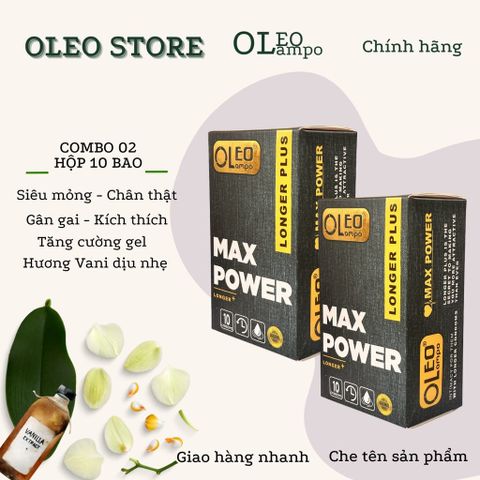 Hộp Bao Cao Su Oleo Lampo Max Power